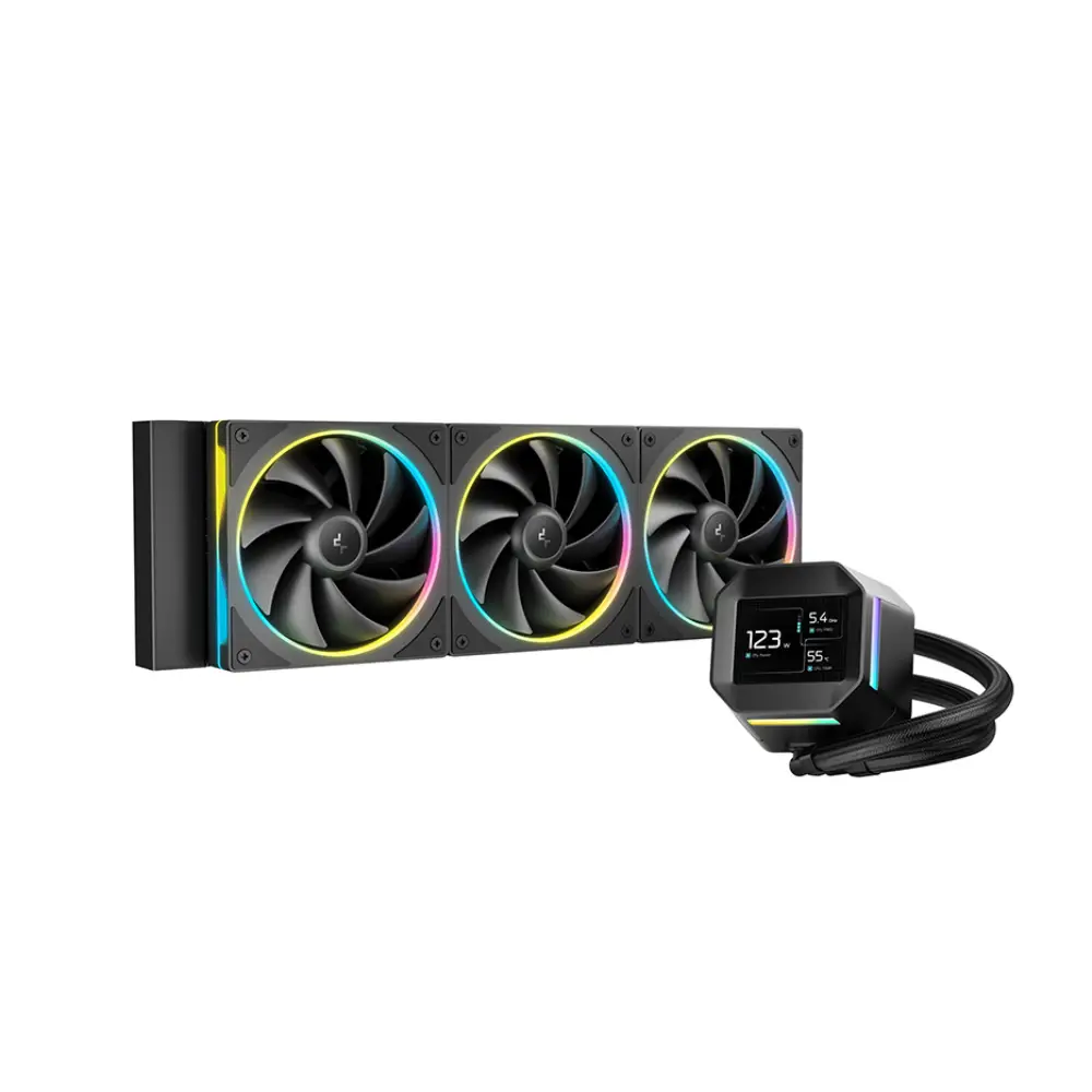 Deepcool CPU Cooler Liquid LM360 ARGB with 2.4" LCD Screen view 2